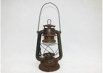 Duża Stara Lampa Naftowa Oświetlenie Retro