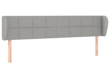 Zagłówek uszak jasnoszary 203x23x78/88 cm tkanina WM-3117166