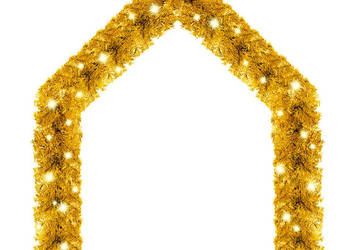 Girlanda świąteczna z lampkami LED 10 m złota WM-329202