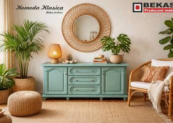 Komoda Klasica w Stylu BOHO TURKUS Pastelowy PRODUCENT BEKAS MEBLE