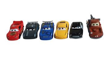 Zabawka modele samochodów zestaw 6 sztuk Zygzak McQueen Złomek Cars Auta