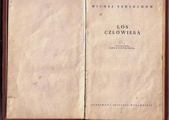 (5304) LOS CZŁOWIEKA – MICHAŁ SZOŁOCHOW