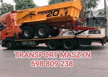Transport maszyn, pomoc drogowa, laweta