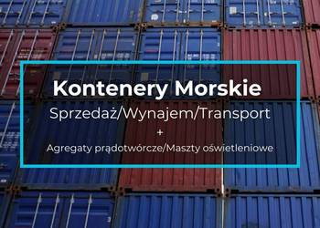 Kontener Morski 6m/12m/20"/40" - Sprzedaż/Wynajem