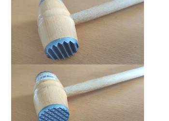 masywny porządny tłuczek młotek do mięsa dwustronny nowy