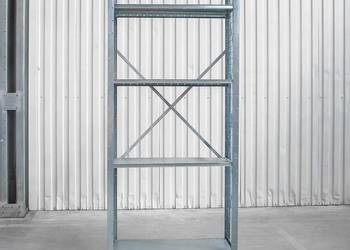 Regał magazynowy 4 półki DEXION 247x105x40 cm MODUŁ BAZOWY siatka