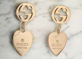 Ekskluzywne kolczyki GUCCI z sercem – Made in Italy!