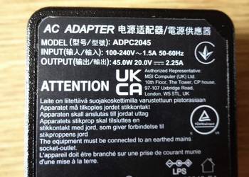 Zasilacz ADPC2045 (20V / 2.25A)