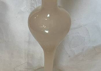 Wazon PRL Krakowski Instytut Szkła falowany wylew „falbanka”