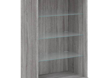 Szafka z oświetleniem LED szary dąb sonoma 605x37x100 cm WM-836712