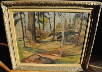 Gideon Isaksson (1911–1980) pejzaż z lat 40. XX w.