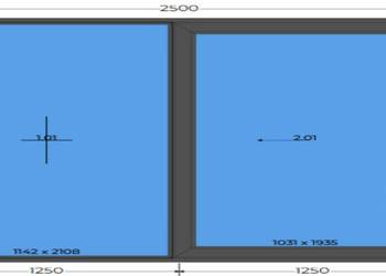 Okno Smart Slide 2500x2220 / 250x222 cm antracyt Okno Smart Slide 2500x2220 / 250x222 cm antracyt