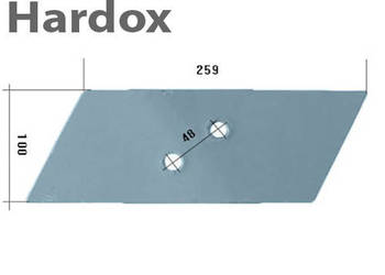 Dłuto 100hektarów HARDOX 94608/P części do pługa OVERUM