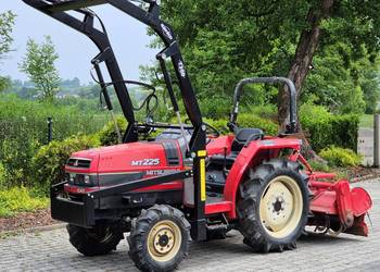 Mitsubishi MT225 4x4 25 KM – ładowacz T300 + glebogryzarka, 860 mth