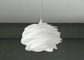 Lampa sufitowa wisząca żyrandol Biała RÓŻA