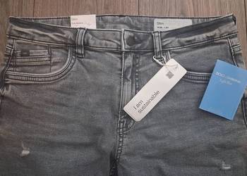 NOWE szare jeansy slim EDC by Esprit W29 L30 _ gratis