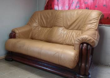 Sofa skórzana rozkładana
