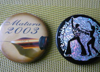 Przypinki matura-studniówka 2003