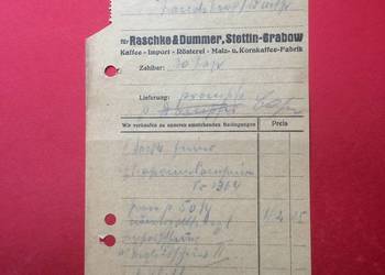 ( 1305 ) Dokument Niemiecki Auftrag