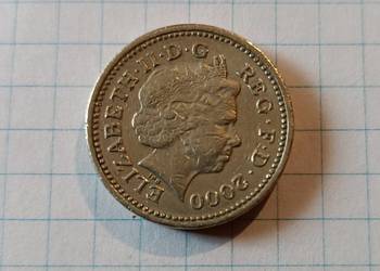 1 FUNT ( ONE POUND ) 2000 ROK - WIELKA BRYTANIA