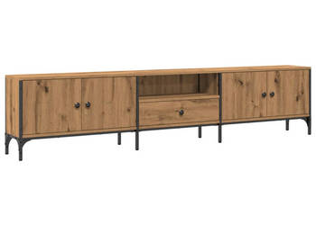 Szafka pod TV z szufladą dąb artisan 200x25x44 cm WM-857697