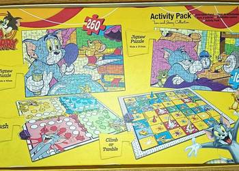 Tom Jerry Collection Activity Pack Board Games Jigsaw Puzzles Hanna Barbera