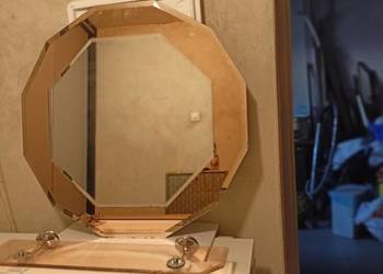 Lustro włoskie łazienkowe z półką