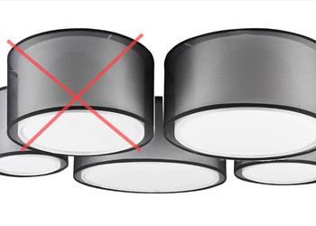 TRIO, Plafon, Burton 5xE27, Korpus: Metal, matowy czarny L: 90 cm, L: 70 cm