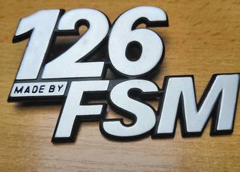 Znaczek emblemat fiat 126p made by FSM