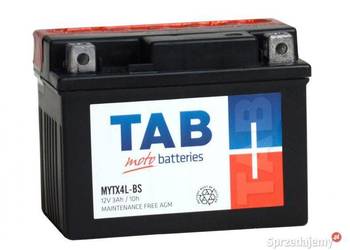 Akumulator motocyklowy 12V 3Ah 40A TAB YTX4L-BS (MYTX4L-BS)