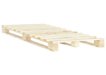 Rama łóżka z palet lite drewno sosnowe 120 x 200 cm WM-285236