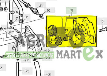 AR85538, RE20918, AR75648, RE20918, AR78649 POMPA HYDRAUL JD