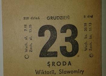 Kartka z kalendarza - 23 grudnia 1964 roku