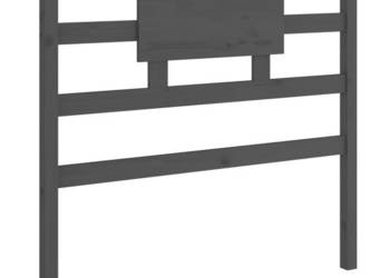 Wezgłowie łóżka szare 805x4x100 cm lite drewno sosnowe WM-818017
