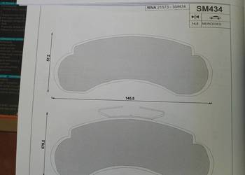 SM434 Klocki hamulcowe kpl. przód MERCEDES MB (W631), MB (W661), O 100 2.0D