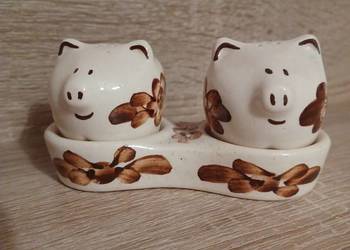 Zestaw przypraw sol i pieprz  porcelana z Włocławka