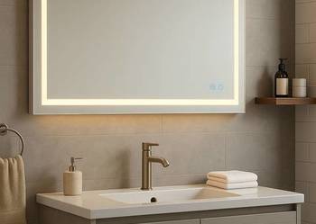 Nowoczesne lustro LED do łazienki KLEANKIN