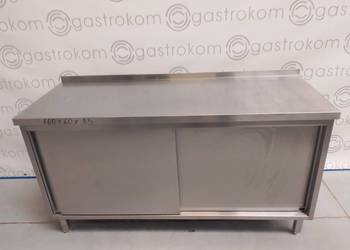 STÓŁ PRZYŚCIENNY DRZWI PRZESUWNE 160X60X85