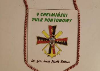 Proporczyk 9 Chełmiński Pułk Pontonowy. WP. Chełmno.