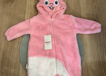 Kombinezon królik różowy zajaczek wiosna