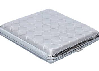 Elegancka Papierośnica W Srebrnej Sztucznej Skórze - Gentelo