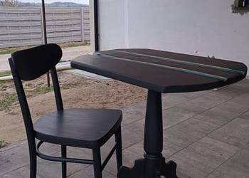 Stolik kawowy plus krzesło PRL