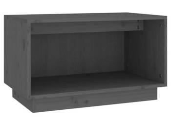 Szafka pod telewizor szara 60x35x35 cm lite drewno sosnowe WM-813826