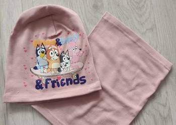 Czapka  Wiosenna Bluey Bingo z Szalikiem typu komin