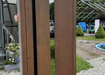 Drzwi wejściowe aluminiowe corten - na wymiar