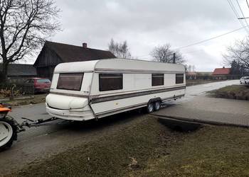 Przyczepa HOBBY * 750cm * Stacjonarna * Na działkę * WC * Transport *