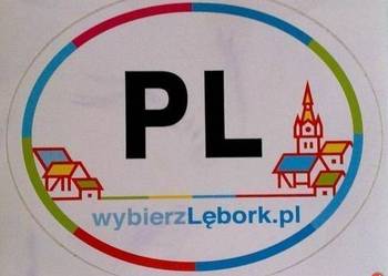 NAKLEJKA NA SAMOCHÓD - WYBIERZ LĘBORK
