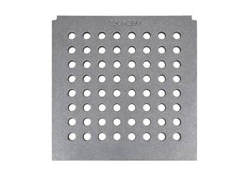 Ruszt żeliwny do kominka pieca Invicta Laudel Uniflam 29x29 z wycięciami