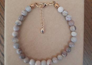 Bransoletka Agat z Botswany 5 mm