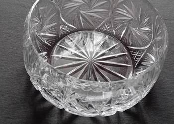 Misa kryształowa, wzór Młynek. Średnica 19,5 cm.